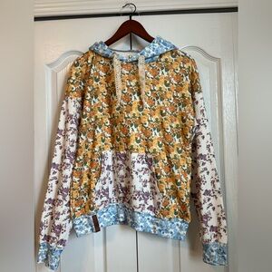 AMPERSAND AVE Multicolor Floral Hoodie